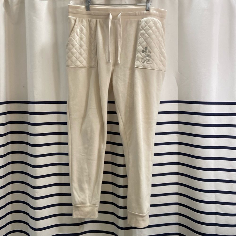 Disney Mickey Mouse cream joggers